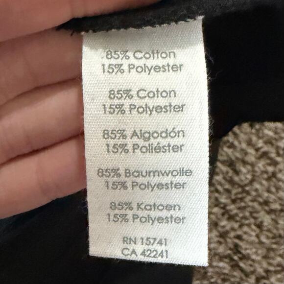 P.J. Salvage Women's Daily Doodle Pajama Top XS Black Embroidered Stars NWT - Picture 8 of 9